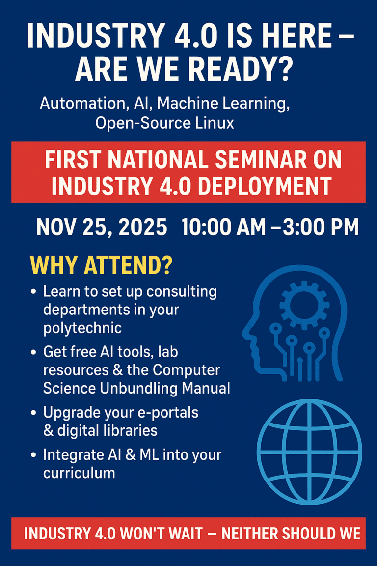 NIPOF & MOC-USA Present: National Seminar for Nigerian Polytechnic Lecturers on Industry 4.0